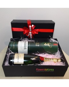 Glenfiddich Whiskey &  Moet Chandon gift box