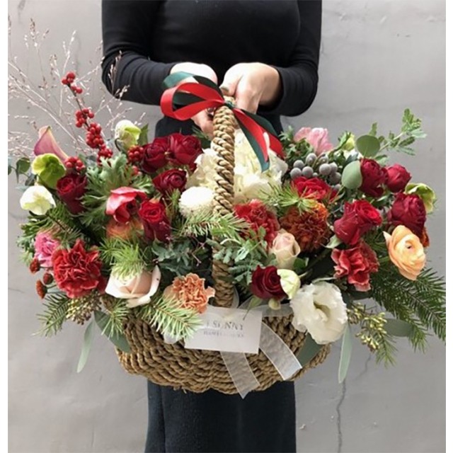 2023 Premium Christmas flower basket