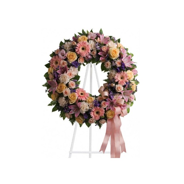 Color Condolence Wreath