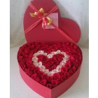 100 Roses Heart shaped in Gift Box