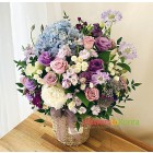 premium Violet Seasonal Flower Basket
