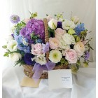 Hydrangea Roses Basket