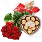 Rose Bouquet and Chocolate