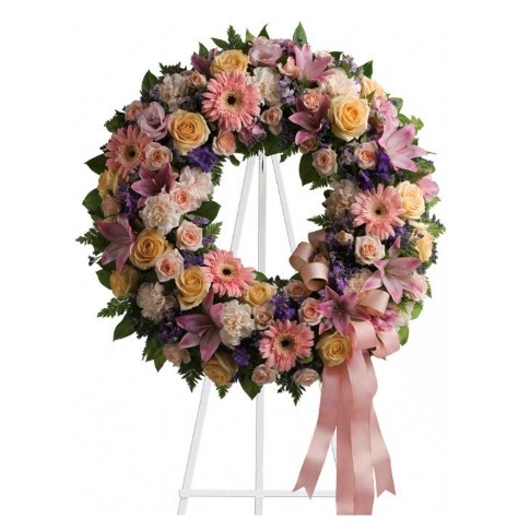Color Condolence Wreath