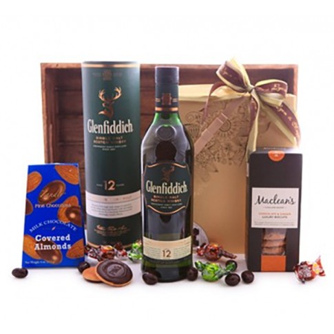 Glenfiddich Whiskey and Chocolate Basket