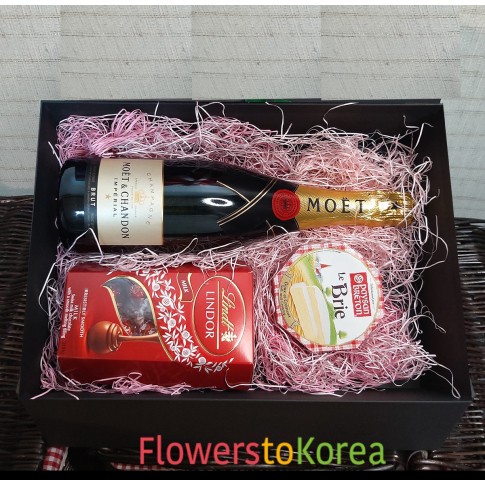 Moet Chandon Lindt brie cheese gifts
