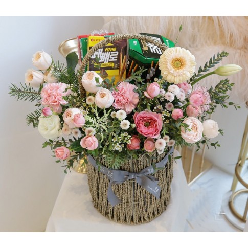 pepero flower basket
